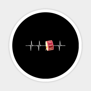 Marching Bass Drum Heartbeat Drummer Gift Magnet